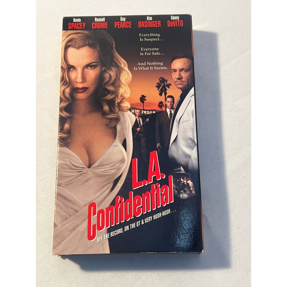 LA Confidential VHS Movie 1997 Kevin Spacey Russell Crowe Kim Basinger DVD